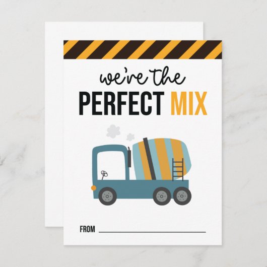 Ik Graaf Jou Kinderen Bouw Valentijnkaart Bedankkaart (Voorkant / Achterkant)