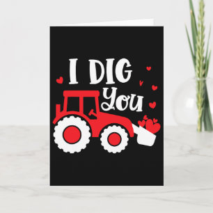 Ik Graaf Jou Tractor Bouw Hart Liefdevolle Valent Kaart
