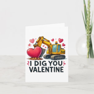Ik Graaf Jou Valentijn Graafmachine Bouwtruck D Kaart