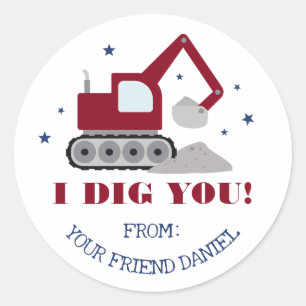 Ik Graaf Jou Valentijnsdag Ronde Sticker