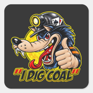 IK GRAAF KOOL VIERKANTE STICKER