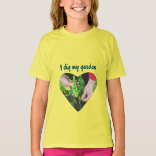 'Ik graaf mijn tuin' T-shirt