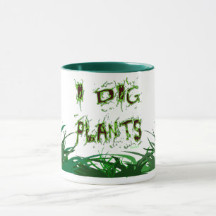 Ik graf Planten tuinman slogan koffie Mok