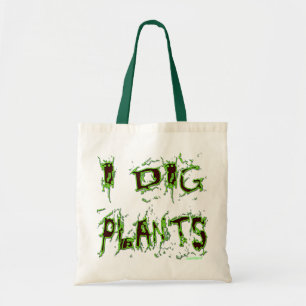 Ik graf Planten tuinman slogan Tote Bag