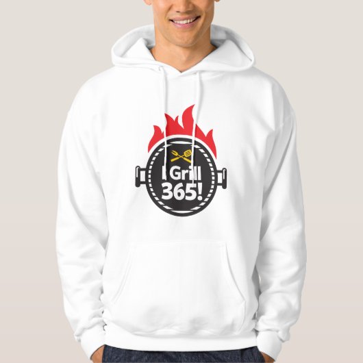 Ik Grill 365. Hoodie (Voorkant)