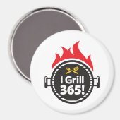 Ik Grill 365. Magneet (Voorkant / Achterkant)