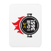 Ik Grill 365. Magneet (Verticaal)