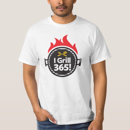 Ik Grill 365. T-shirt (Voorkant)