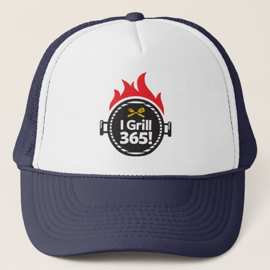 Ik Grill 365. Trucker Pet (Voorkant)