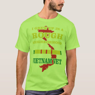 Ik groeide op in een ruwe buurt - Veteraan T-shirt