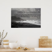 Ik groeide oud - een loopje op het strand - Poster (Keuken)