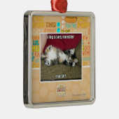 Ik groot enge monster metalen ornament (Rechts)