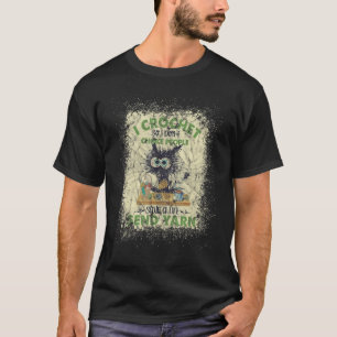 Ik Haak zodat ik Mensen Niet Wurg Bleekmiddel Kat T-shirt
