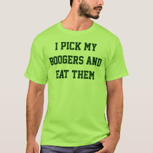 Ik haal mijn laarzen en eet ze op t-shirt