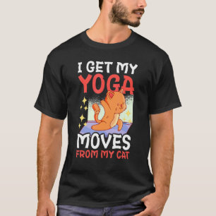 Ik Haal Mijn Yoga Bewegingen Van Mijn Kat Met Een T-shirt
