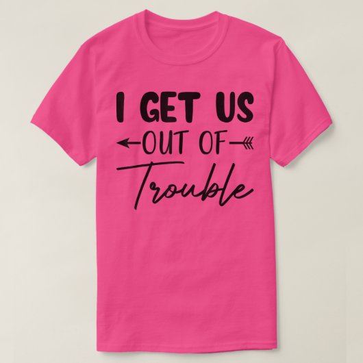 Ik haal ons uit het probleemloze grappige parcours t-shirt (Design voorkant)