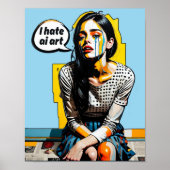 "Ik haat AI-kunst" 1 Poster (Voorkant)