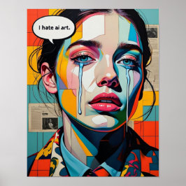 "Ik haat AI-kunst" 6 Poster