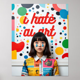 "Ik haat AI-kunst" serie 6 Poster