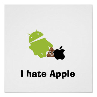 Ik haat Apple poster Perfect Poster