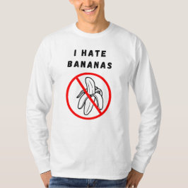 Ik haat bananen t-shirt