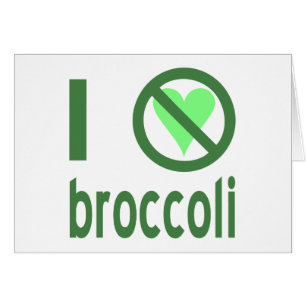 Ik haat broccoli groene tekst