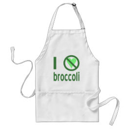 Ik haat broccoli groene tekst standaard schort