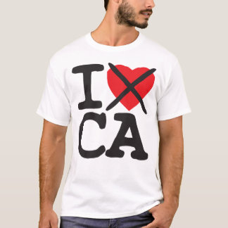 Ik haat CA - Californië T-shirt