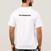 Ik haat de mensheid t-shirt (Achterkant)