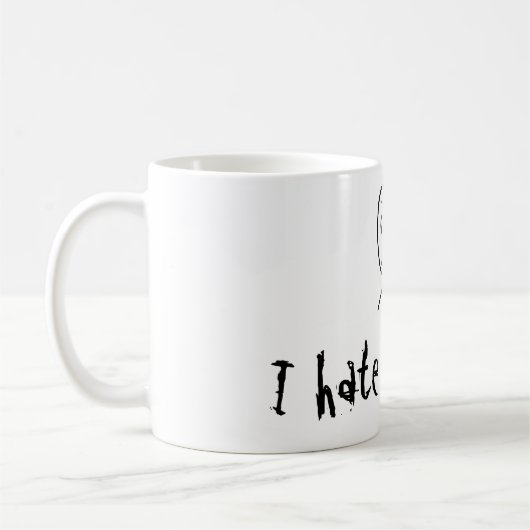 Ik haat de ochtend koffiemok (Links)