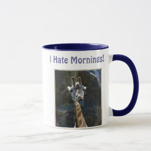 Ik haat de ochtenden, Giraffe die tong uit tikt Mok