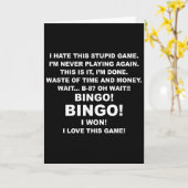 Ik haat dit Stud-spel Ik speel het nooit meer Bing Kaart (Gele Bloem)