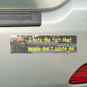 Ik haat het feit dat mensen me niet begroeten bumpersticker (Op auto)