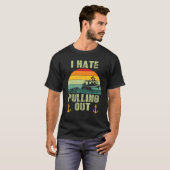 Ik haat het uittrekken van de  bootvanger van Retr T-shirt (Voorkant volledig)