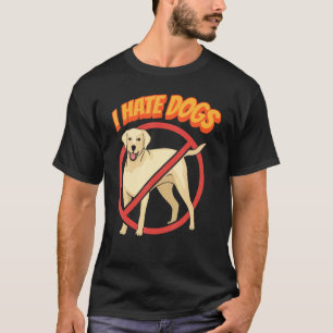 Ik haat honden katten kat huisdier dier t-shirt
