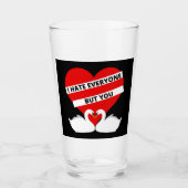 Ik haat iedereen maar jij glas (Voorkant)