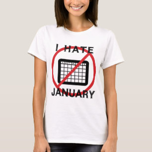 Ik haat januari t-shirt