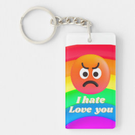 ik haat je als ik van je hou sleutelhanger