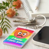 ik haat je als ik van je hou sleutelhanger (Voorkant Rechts)