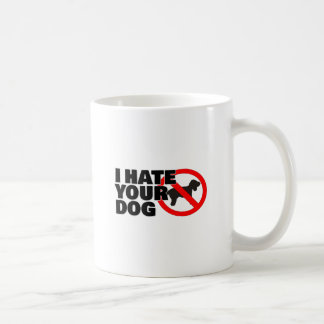 Ik haat je hond koffiemok