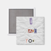 Ik haat je Magnet Magneet (Voorkant / Achterkant)