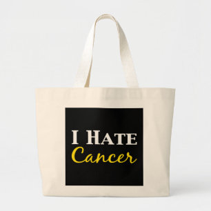 Ik haat kankercadeaus grote tote bag