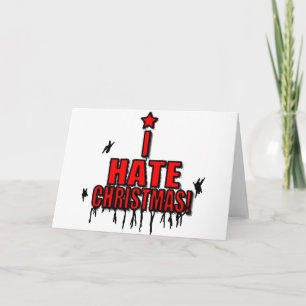 Ik haat Kerstmis Feestdagen Kaart