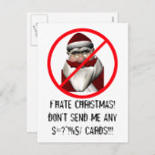 Ik haat Kerstmis Feestdagenkaart (Voorkant / Achterkant)