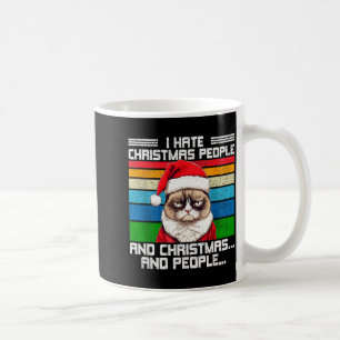 Ik haat kerstvakantie haters Zwart Uni-volwassenen Koffiemok
