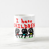 Ik haat kinderen! koffiemok (Center)