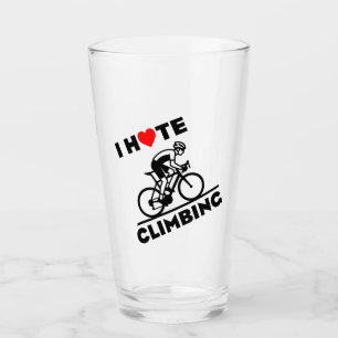 Ik haat klimmen met fietsen glas
