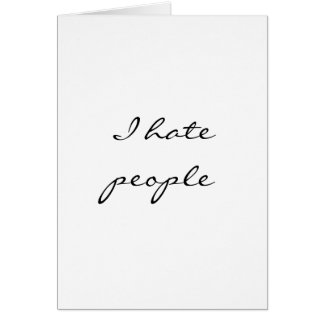 Ik haat mensen