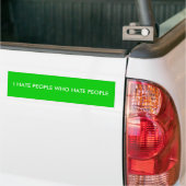 IK HAAT MENSEN DIE MENSEN HAREN BUMPERSTICKER (Op Truck)