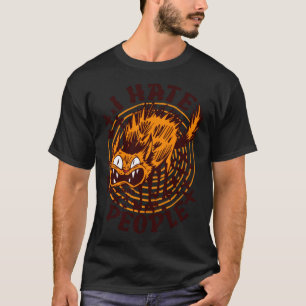 ik haat mensen kat t-shirt